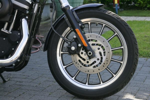 Harley Davidson mit Doppelscheibenbremse