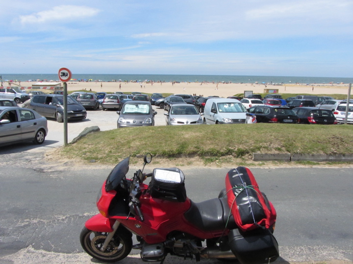 Der Atlantic-Strand in Nähe von Biarritz